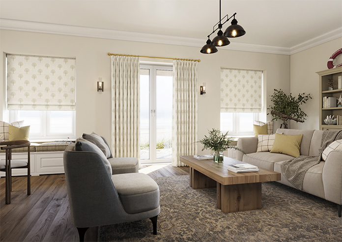 Emily Bond Yew Tree, Linen - Twist&Fit Roman Blind - Image 7